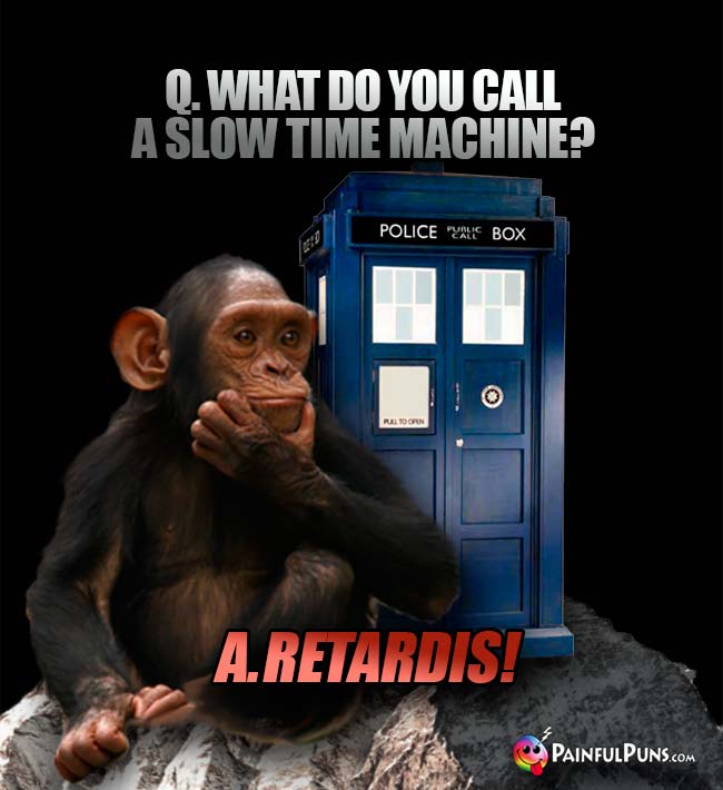 Q. What do you call a slow time machine? A. ReTardis!