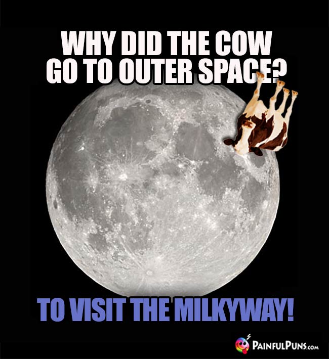 Why did the cow go to outer space? To visit the Milky Way!