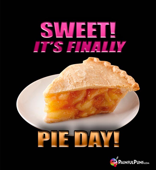 Sweet! It's finally Pie Day!