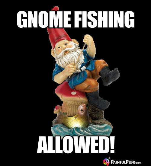 Gnome Fishing Allowed!