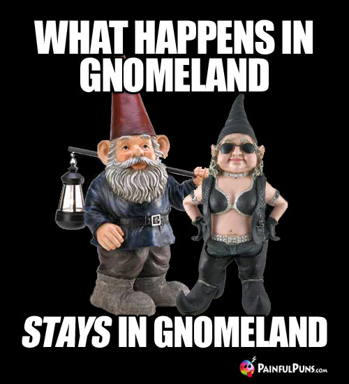 What happens in Gnomeland stays in Gnomeland