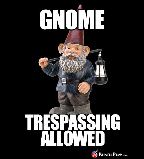 Gnome Trespassing Allowed