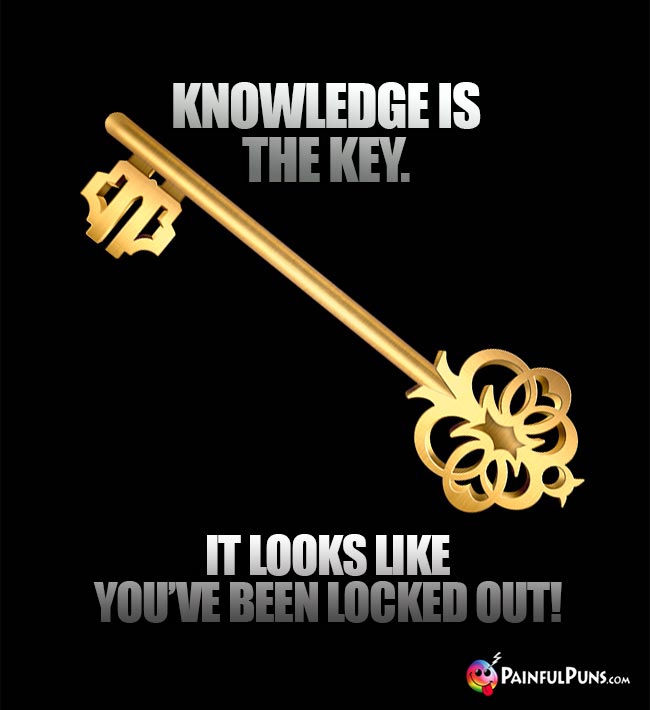 Knowledge is the Key. It looks like you've been locked out!
