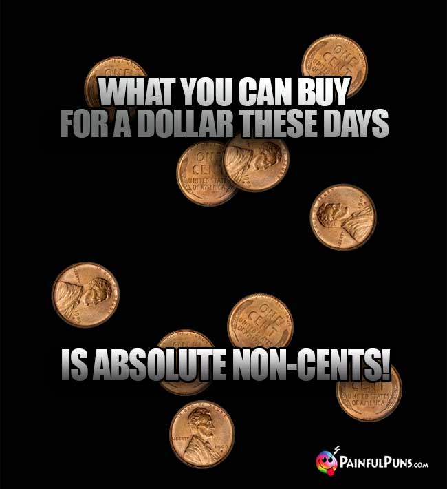 What you can buy for a dollar these days is absolute non-cents!