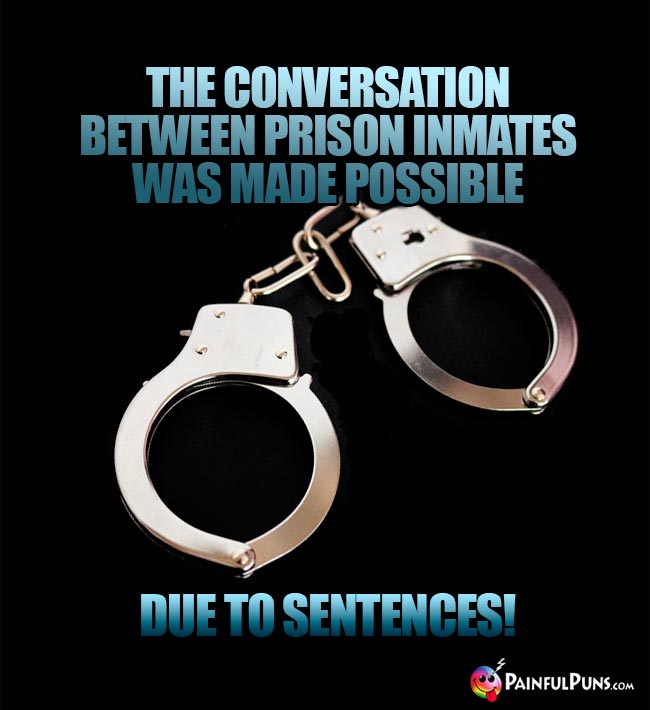 The conversation between prison inmates was made possible due to sentences!