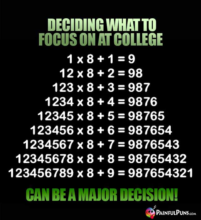 Deciding what to focus on at college can be a mjor decision!