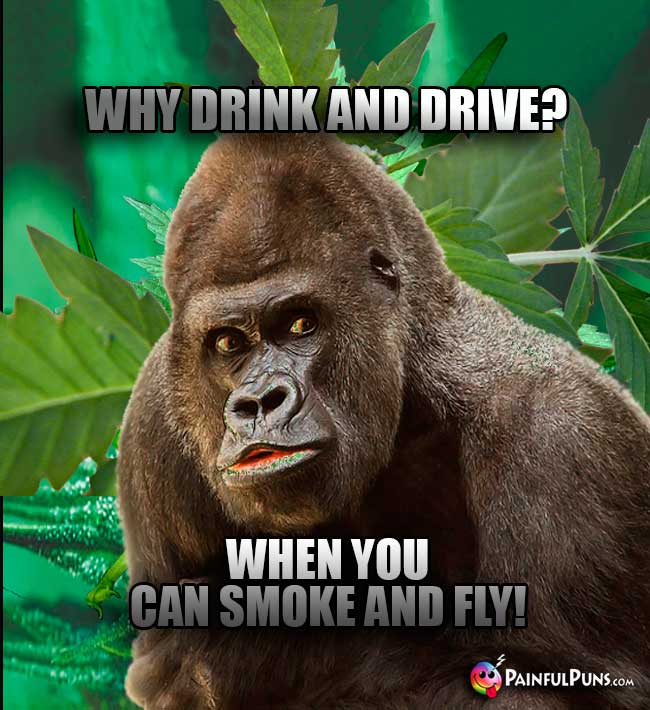 Why drink and drive? When you can smoke and fly?